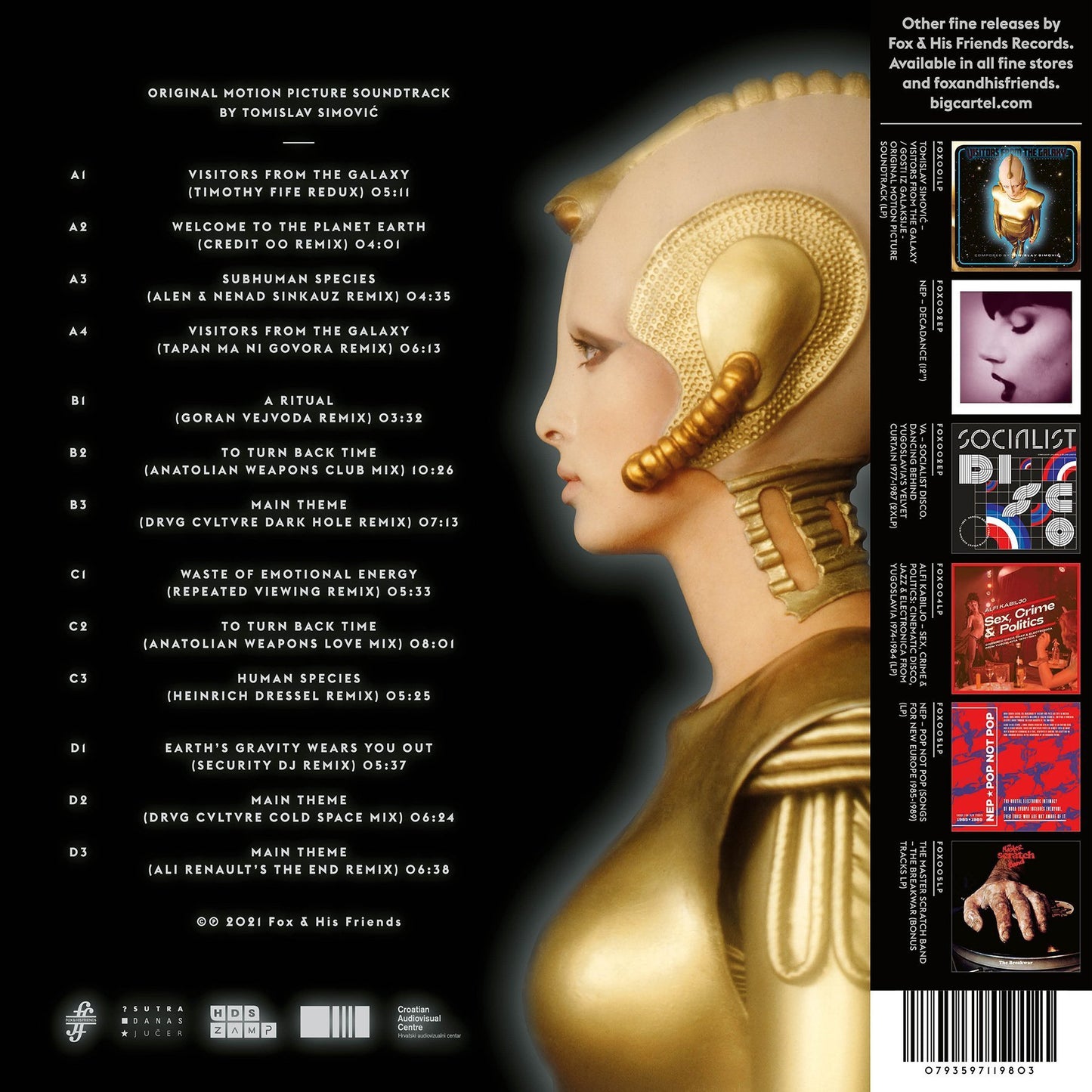 Various Artists - Visitors From The Galaxy Revisited (Original Motion Picture Soundtrack By Tomislav Simovic Remixed)