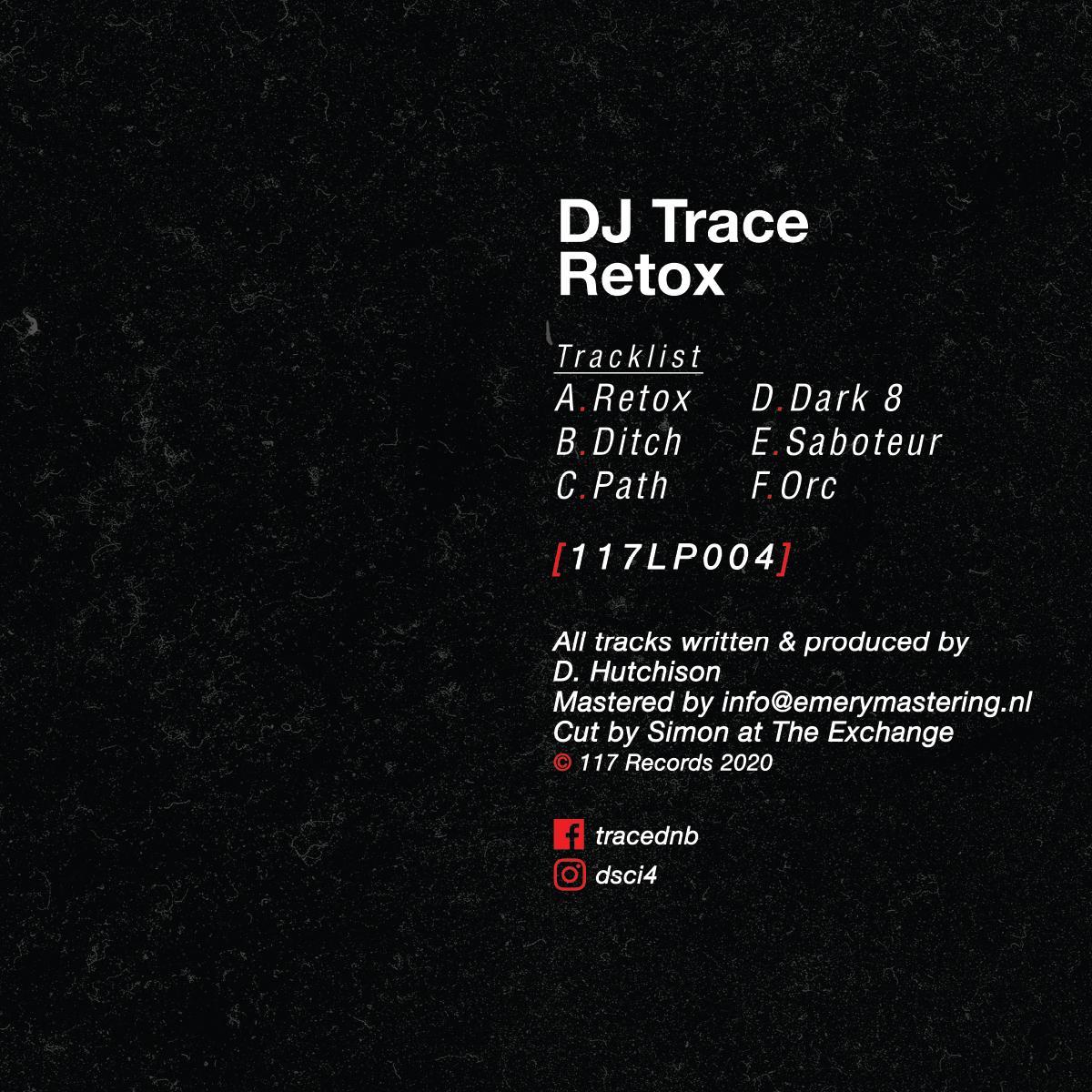 DJ Trace - Retox LP [full colour gatefold / clear vinyl]