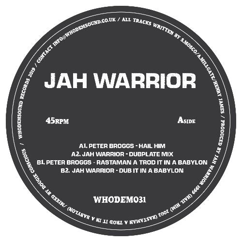 Jah Warrior / Peter Broggs - Hail Him / Rastaman A Trod It In A Babylon [Clear Vinyl]