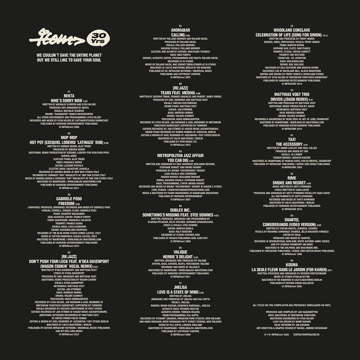 Various Artists - 30 Years - INFRACom! – (2LP+ Inlay by Jim Avignon)