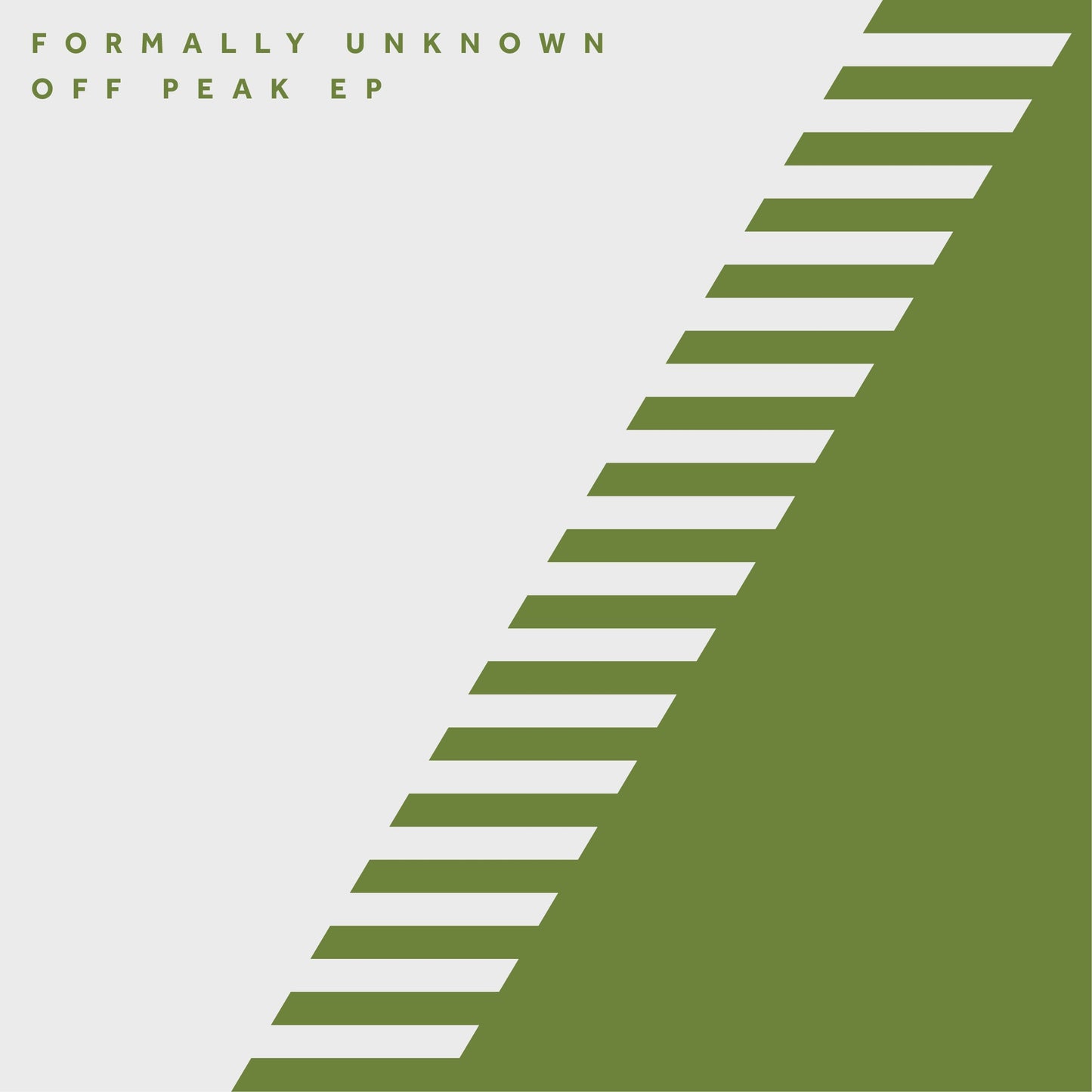 FORMALLY UNKNOWN -  OFF PEAK EP (INC. MELLA DEE REMIX)