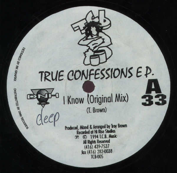 Troy Brown - True Confessions EP