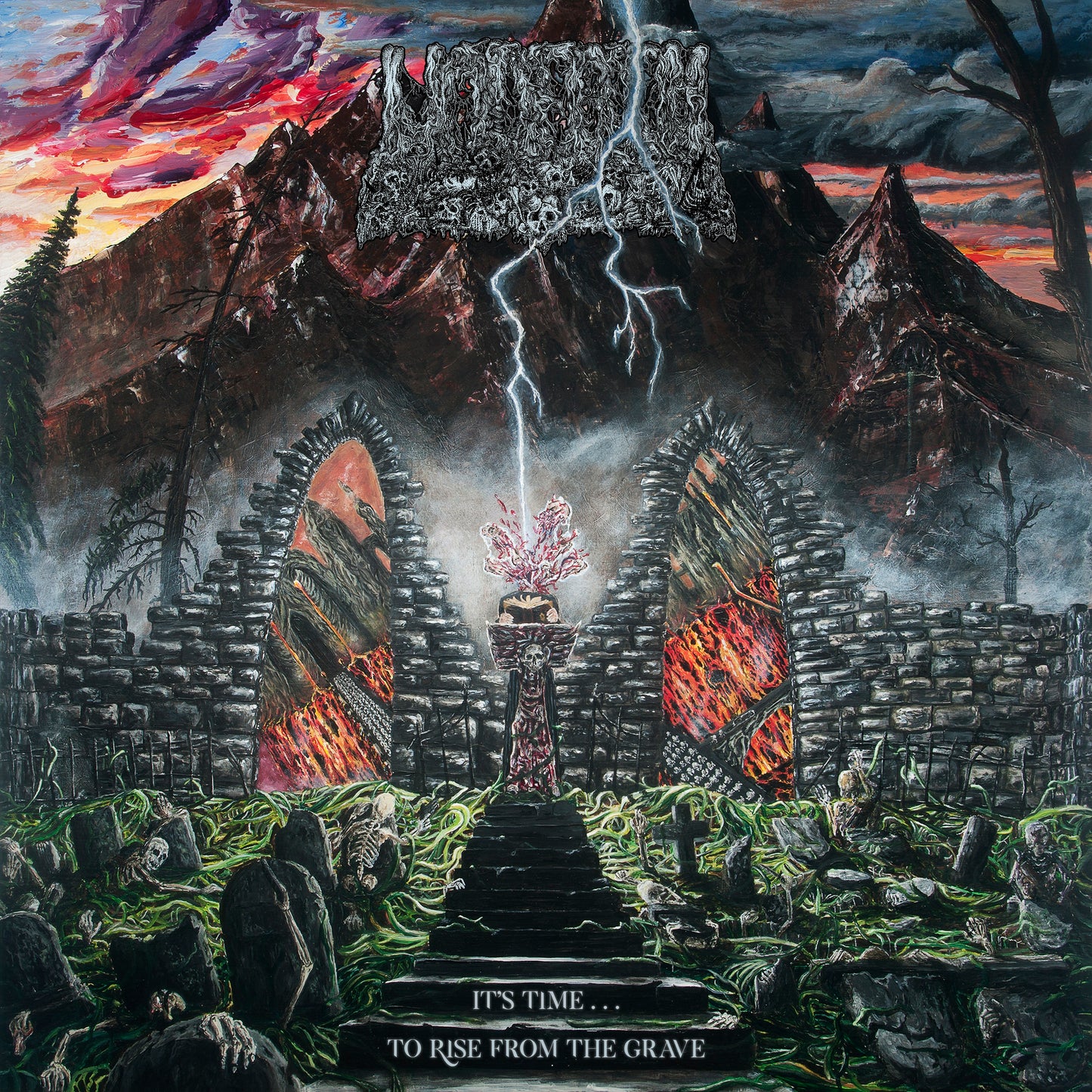 Undeath - It's Time...To Rise From the Grave [Translucent Purple w/ White Splatter Vinyl]