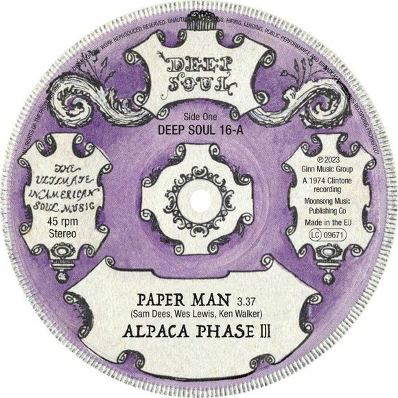 ALPACA PHASE III / SAM DEES - Paper Man