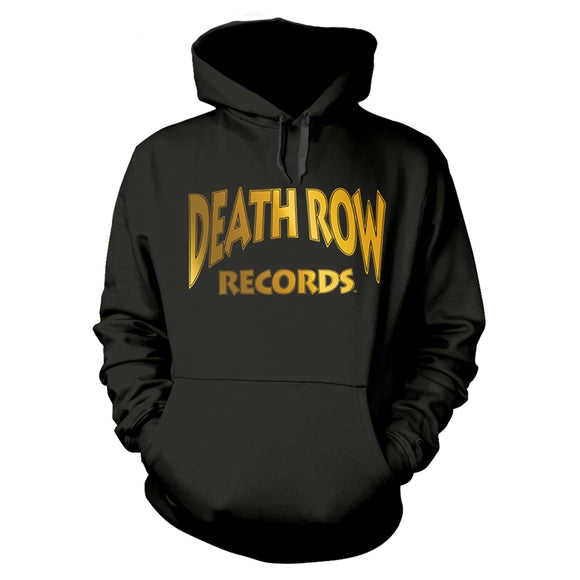 DEATH ROW RECORDS - DRR 30TH LOGO (FOIL PRINT) [BLACK Hooded Sweatshirt X-Large]