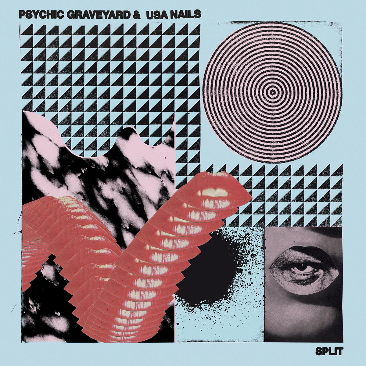 Psychic Graveyard / Usa Nails  - Split [CD]