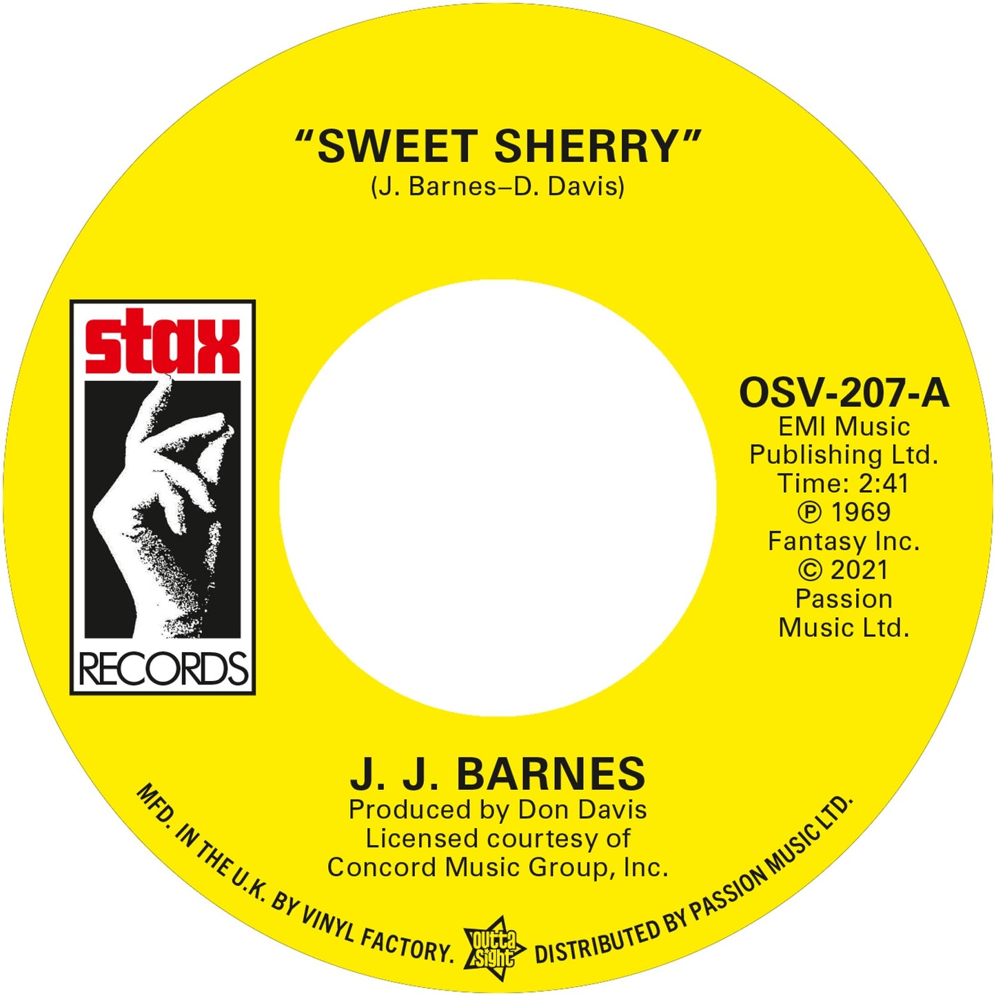 J J BARNES / JOHN GARY WILLIAMS - Sweet Sherry
