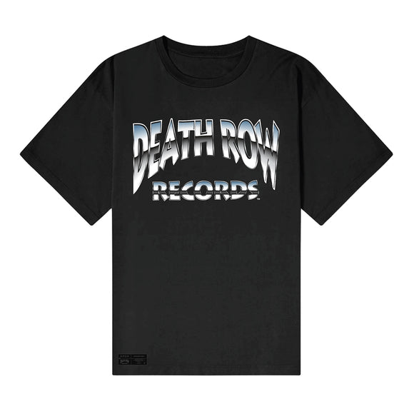 DEATH ROW RECORDS - DEATH ROW CHROME LOGO (Black T-Shirt Large)