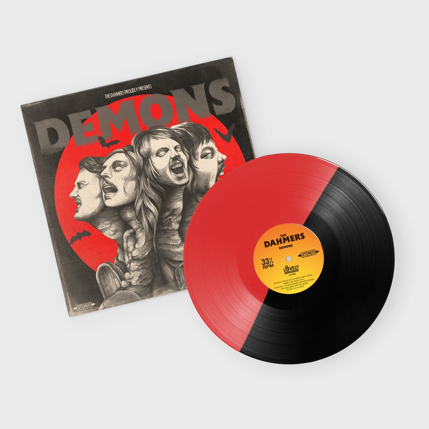 The Dahmers - Demons [Red & Black Vinyl]