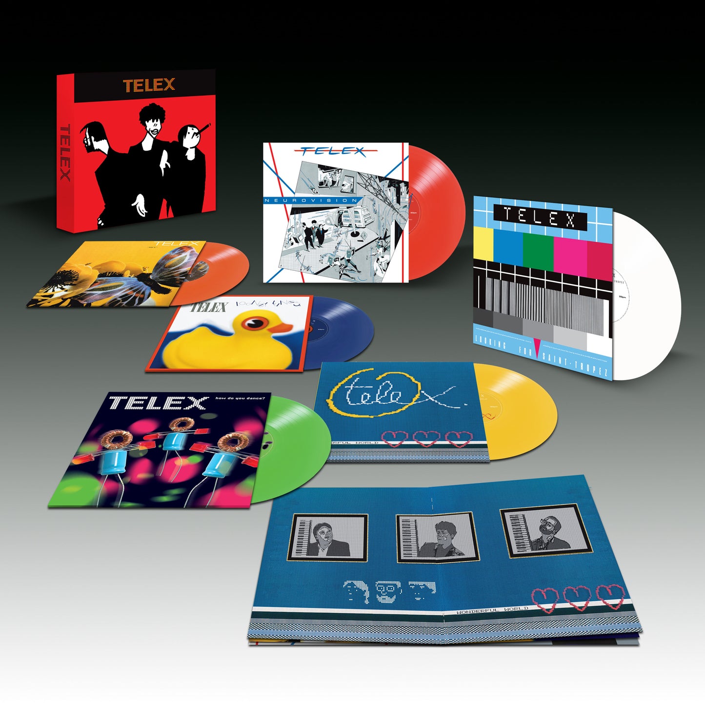 Telex - Telex [6LP White, Red, Orange, Yellow, Purple, Green coloured vinyl]