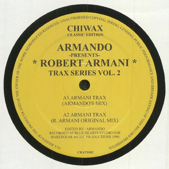 Armando presents Robert Armani - Armani Trax/ Circus Bells