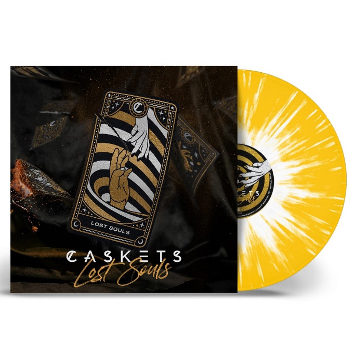 Caskets - Lost Souls [Yellow with white heavy splatter] (2022 reprint)
