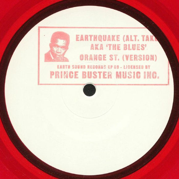 Prince Buster & The All Stars - Earthquake (Alt. Take) Aka ‘The Blues’ B/W Orange St.(Version)  (10 Inch Red Vinyl)