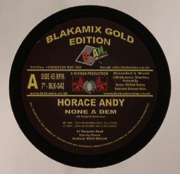 Horace ANDY / MIXMAN DUB SECTION - None A Dem
