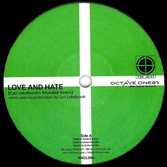 Octave One / Nicolette - Love And Hate (Vince Watson, C.Lekebusch Rmx) (12 inch)