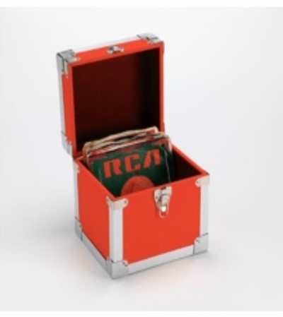 7 Inch 50 Record Storage Carry Case (Red)