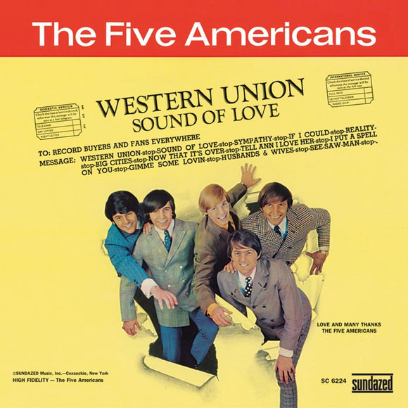 THE FIVE AMERICANS - WESTERN UNION (GOLD VINYL) (RSD 2022)