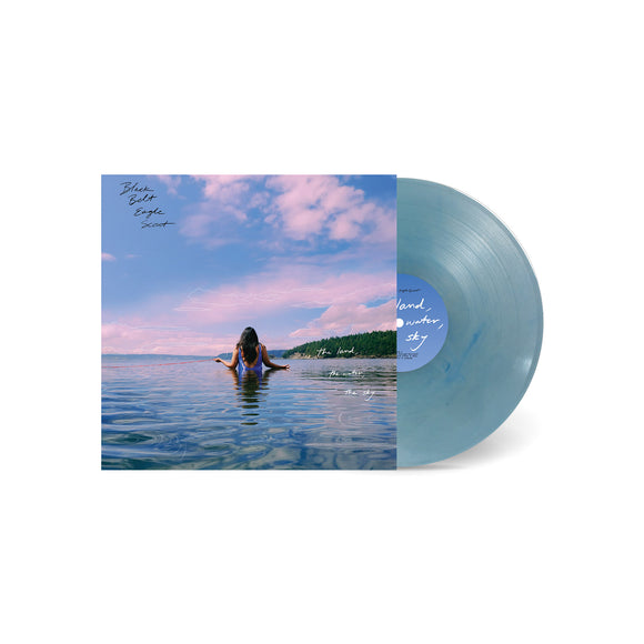 Black Belt Eagle Scout - The Land. The Water, The Sky [Blue Smoke marbled coloured vinyl]