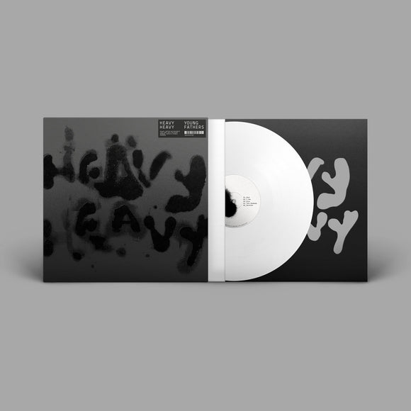 Young Fathers - Heavy Heavy [Deluxe white vinyl w/ handmade sleeve (Black cover)]