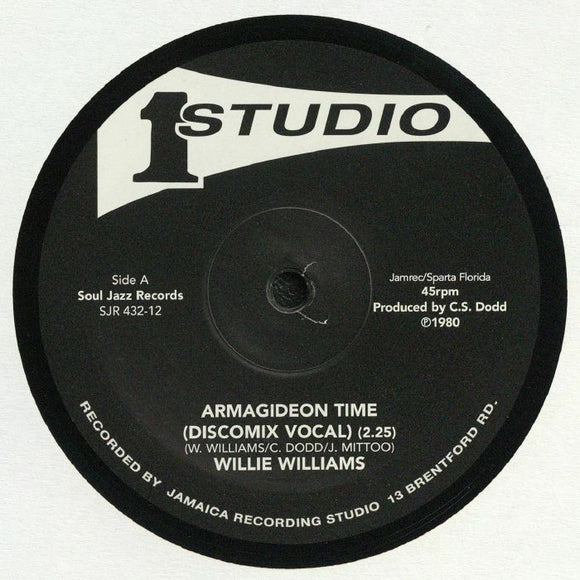 Willie Williams - Armageddon Times / Armagideon Time (Discomix Vocal / Version)