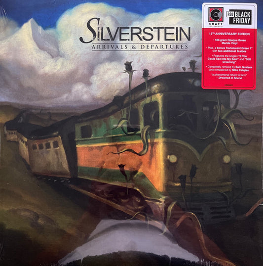 Silverstein - Arrivals & Departures [12″ + 7″: 12″ Opaque Green Marble 7″ Translucent Green]