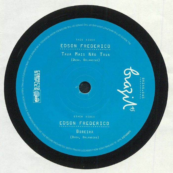 EDSON FEDERICO - TAVA MAS NAO TAVA / BOBERIA