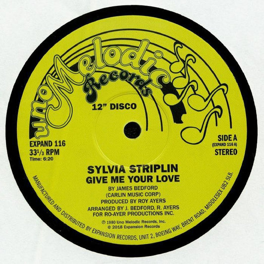SYLVIA STRIPLIN - Give Me Your Love