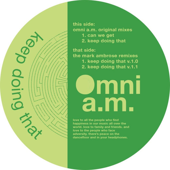 Omni A.M. - Keep Doing That (Incl. Mark Ambrose Remixes)