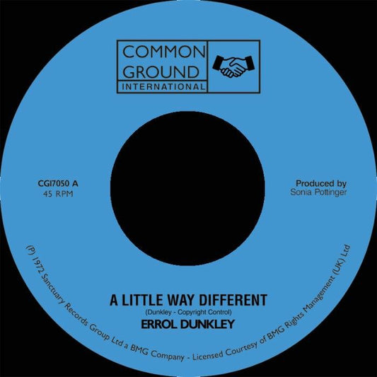 Errol Dunkley - A Little Way Different / I'm Not The Man For You 7"