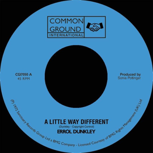 Errol Dunkley - A Little Way Different / I'm Not The Man For You 7"