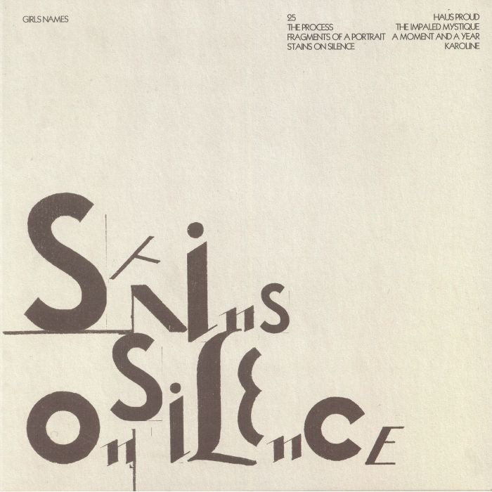 GIRLS NAMES - STAINS ON SILENCE [LP]