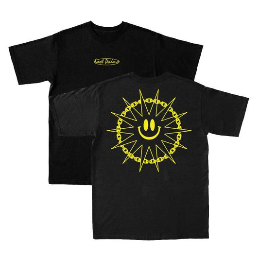 Lost Palms Smiley T-Shirt Black & Yellow [M]