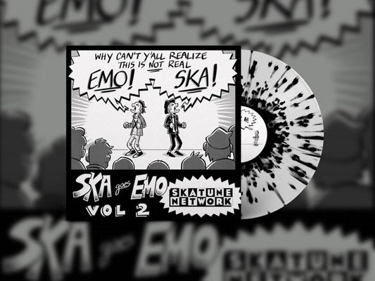 Skatune Network - Ska Goes Emo, Vol. 2 [White with Black Splatter Vinyl]