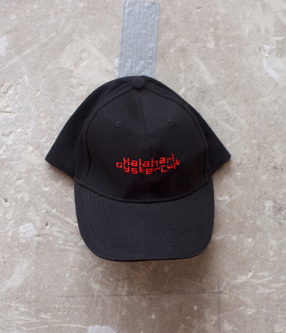 Kalahari Oyster Cult Red Typeface Cap Black
