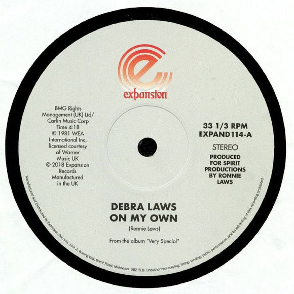 DEBRA LAWS - ON MY OWN / VERY SPECIAL