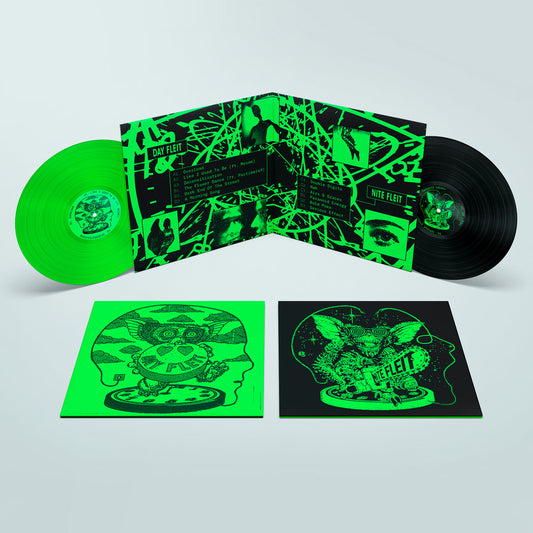 Nite Fleit - Nite Fleit / Day Fleit [Fluorescent Green and Black 2x12" LP in Gatefold Sleeves]