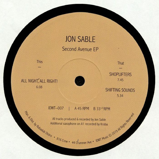 Jon Sable - Second Avenue EP