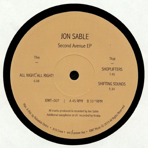 Jon Sable - Second Avenue EP