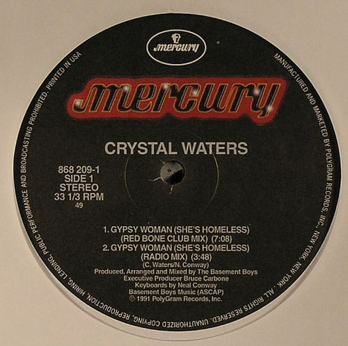 Crystal WATERS - Gypsy Woman (1 PER PERSON)