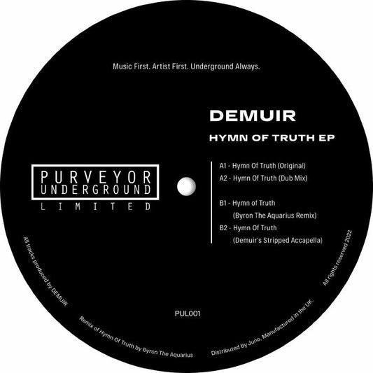 DEMUIR - Hymn Of Truth EP (incl Byron The Aquarius remix)
