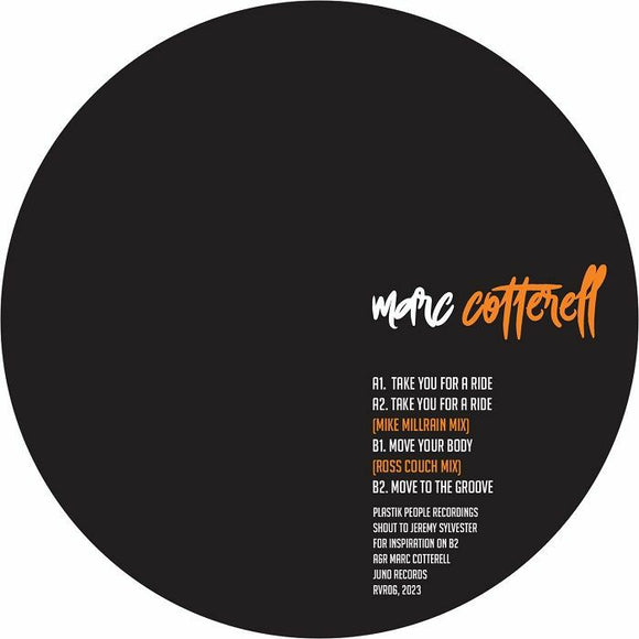 Marc COTTERELL - Take A Bump EP (Mike Millrain, Ross Couch mixes)