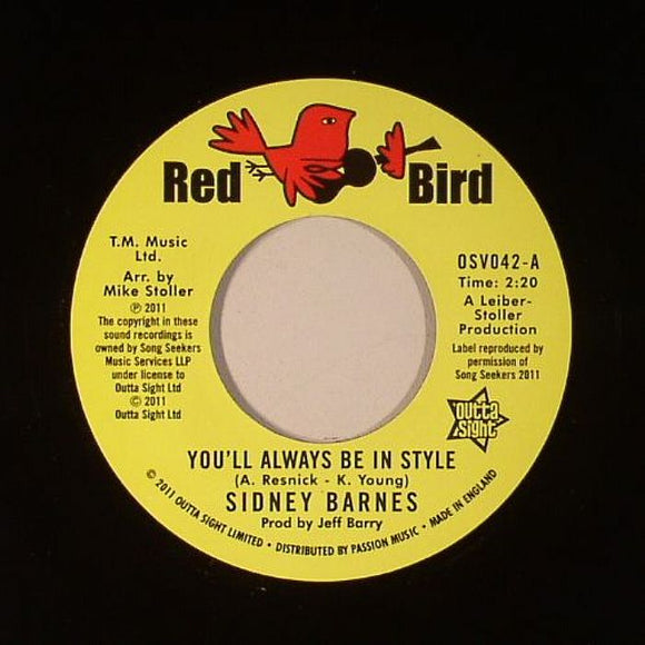 Sidney Barnes - You'll Always Be In Style (7