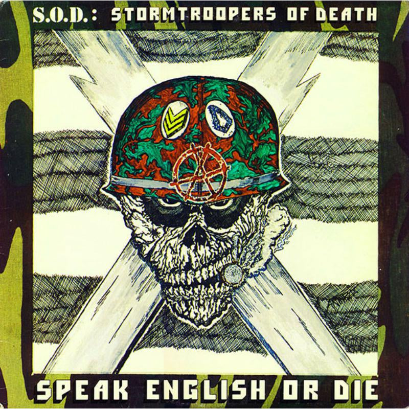 S.O.D. - Speak English Or Die [Olive green with red splatter]