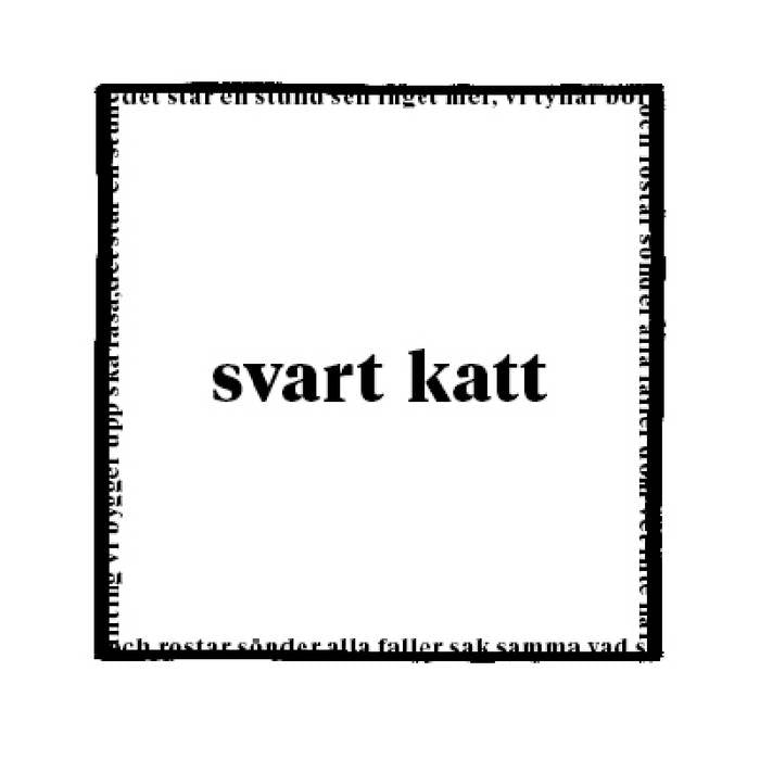 Svart Katt - Svart Katt [Splatter vinyl, 1LP single sleeve w/ printed inner]