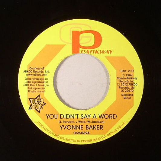 Yvonne BAKER / HATTIE WINSTON - You Didn't Say A Word