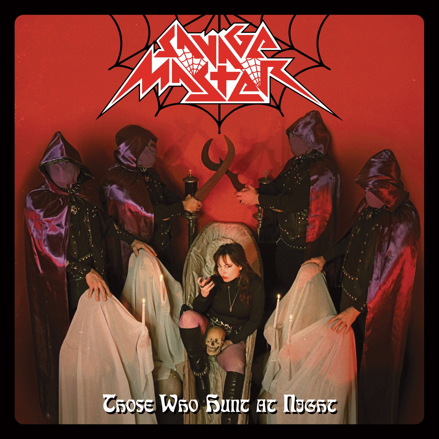 Savage Master - Those Who Hunt At Night [Red & Black Tears Colored Vinyl]