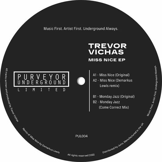 Trevor VICHAS - Miss Nice EP (feat Demarkus Lewis/Come Correct mixes)