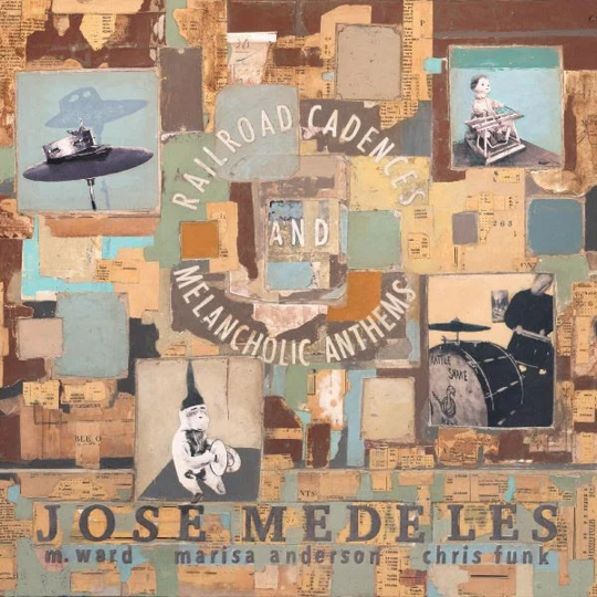Jose Medeles feat. M Ward, Marisa Anderson & Chris Funk - Railroad Cadences & Melancholic Anthems [Clear Black Smoke Coloured Vinyl]