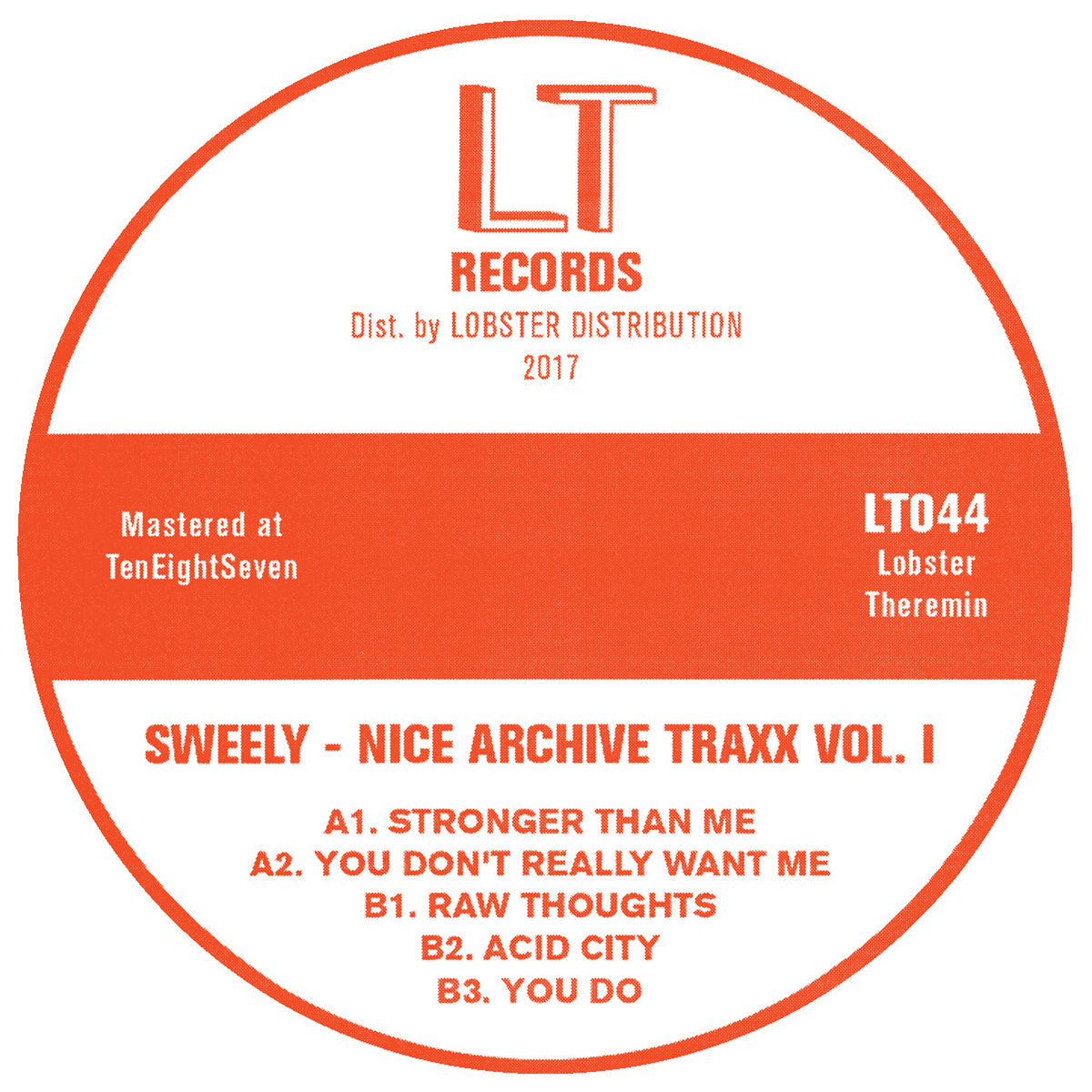 Sweely - Nice Archive Traxx Vol. 1 [red + gold mixed vinyl]