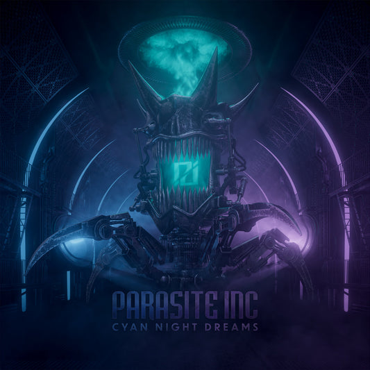 Parasite Inc. - Cyan Night Dreams [Blue/White marbled Vinyl]